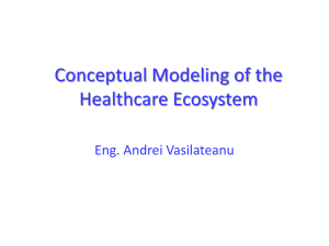 Conceptual modeling of the healthcare ecosystem - AI-MAS