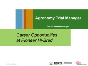 Career Opportunities at Pioneer Hi-Bred
