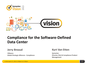 IL B16 - Vision 2013 - Compliance for the SDDC - Final