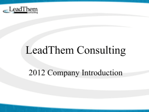 Training - LeadThem Consulting