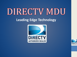 DIRECTV MDU - Satellite TV sales support, Independent Sales