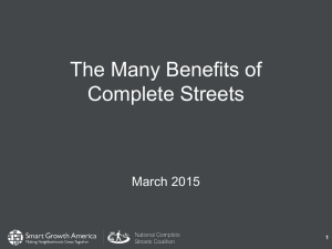 The Many Benefits of Complete Streets