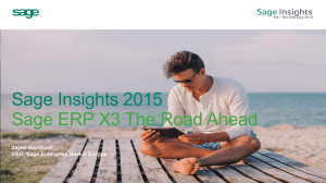 Sage Insights 2015 Presentation Title here