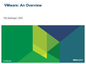 VMware Corporate Overview: Your Cloud. Your Business.