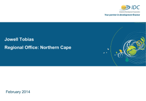 Northern Cape – Industrial Development Corporation