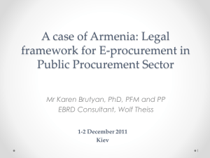 Karen Brutyan - A case of Armenia