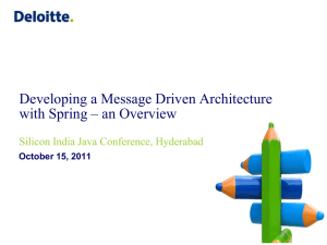 Developing a Message Driven Architecture with Spring