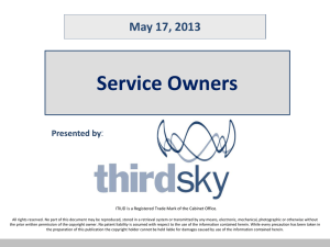 Slides from the Service Ownership Workshop May 17 2013