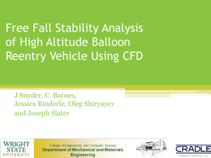 Stability Analysis of High Altitude Balloon Capsule Using CFD