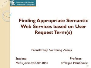 Milos Jovanovic 09-3048 semantic search agent