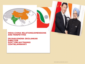 Indo-China Relations During Cold War Era