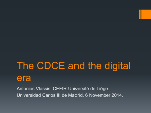 The CDCE and the digital era - ORBi