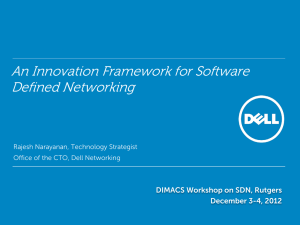An Innovation Framework for Software Defined Networking