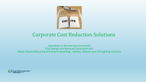 Cost Management Associates Cost Reduction Solutions LED