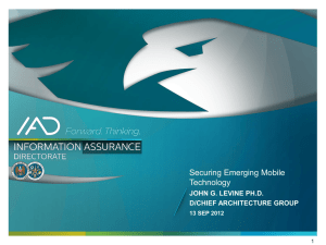 Securing Emerging Mobile Technology