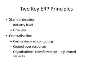 Two Key ERP Principles