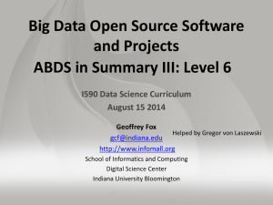 PPT - Big Data Open Source Software and Projects
