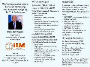 Dr Sudarshan_Workshop_Flyer - Indian Institute of Metals Pune