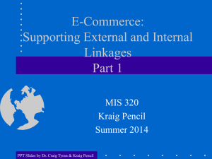 Intro to E-Commerce and B2C