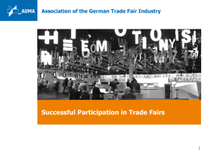 Successful Participation Trade Fairs Charts 2014-2015 ()