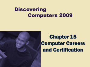 Preparing for a Career in the Computer Industry What is computer