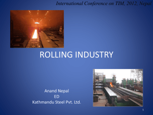 ROLLING INDUSTRY - International Conference on Technology
