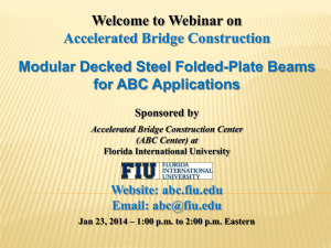 FHWA/CDOT Presents - Accelerated Bridge Construction Center