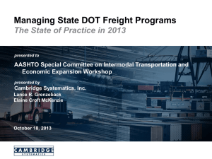Managing State DOT Freight Programs