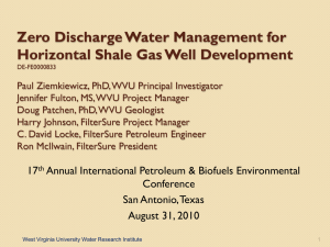 Zero Discharge Water Management for Horizontal Shale Gas