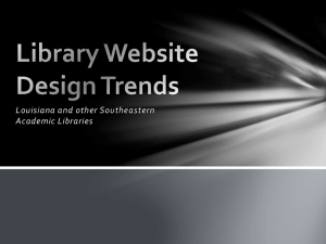 Trends in Library Website Design at Louisiana and