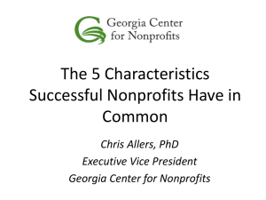 The Five Characteristics Successful Nonprofits Share (Chris Allers)