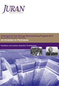 Underground Gas Storage Benchmarking Program 2013