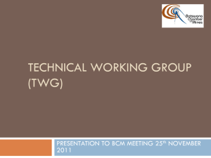 Technical Working Group (TWG) Marang