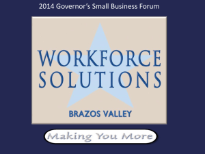 What is Workforce Solutions? - Brenham, Washington County, Texas