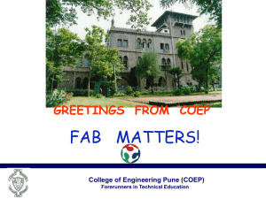 Fab Lab COEP (Pune, India) - Center for Bits and Atoms