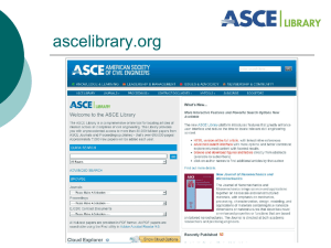 ASCE Journals and Periodicals Program