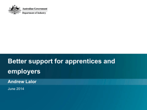 Better Support for Apprentices and Employers