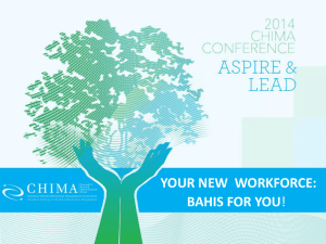 Moving to Your Future - 2014 chima conference