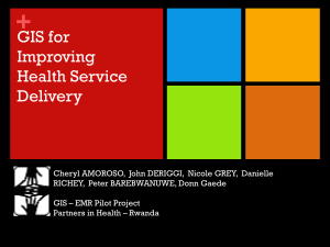 GIS and Improving Health Service Delivery