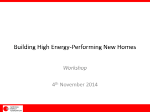 Building Higher Energy-Performing New Homes