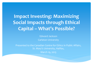 to view his Powerpoint slides - Canadian Centre for Ethics in Public