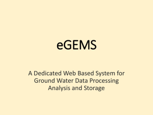 EGEMS - The Hydrology Project