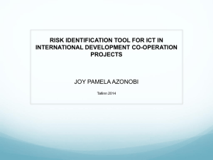 risk identification tool for ict in international