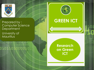 Research on Green ICT