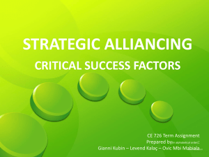 1. What is strategic alliance?