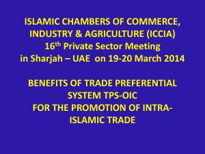 Presentation - Sharjah Chamber of Commerce and Industry