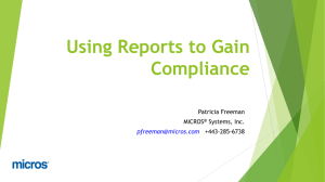 Using Reports to Gain Compliance