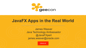 JavaFX Apps in the Real World