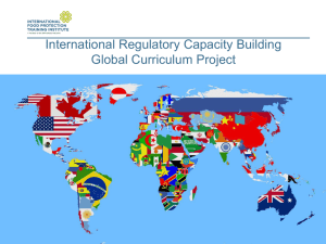 Global Regulatory Competencies, Curricula, and Capacity Building