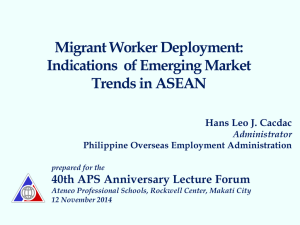 Atty. Hans Cacdac Migrant Worker Deployment